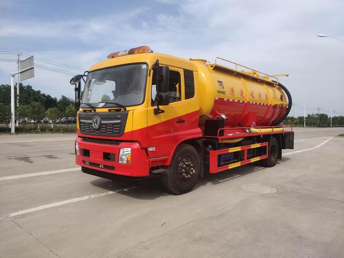 東風(fēng)天錦15方清洗吸污車(chē)