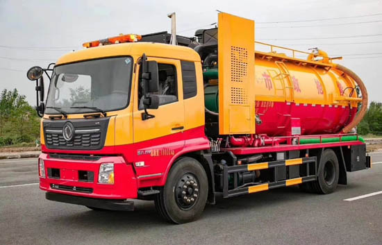 天錦15方帶副發(fā)清洗吸污車(chē)